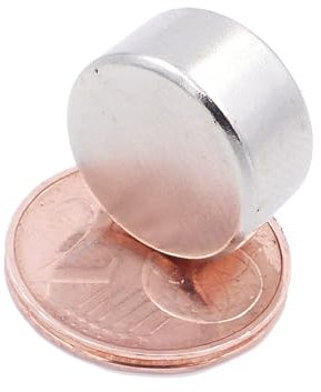 Aprilheld | 3 Scheiben-Magnete 15x8mm | N52 stärkste Klasse - Neodym-Magnete extra stark | Power-Magnet für Pinnwand, Whiteboard, Foto, Kühlschrank | Mini Magnetscheibe