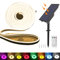 KISUFU 24V Solar Neon LED Streifen, 2835 120 LEDs/m IP65 Wasserdicht Solar Flexible Neon DIY Strip Lichtband mit 1.5W USB-Lade-Plug-in-Solarregler für Garten im Freien, Party, Hochzeitsdekoration.