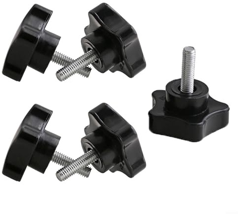 Threaded knobs for speaker stands and woodworking fixtures, high hardness for long lasting use (8x35mm)