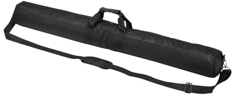 PATIKIL Tripod Carrying Case, 47.2 x 5.1 Heavy Duty Nylon Padded Tripod Bag with Adjustable Shoulder Straps and Handles for Light Stands Umbrellas tripods mic Speaker Stand, Black