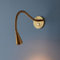 HAVERN Applique Murale, Lampe de Lecture Murale dorée, Lampe de Chevet à LED, Applique Murale Flexible à col de Cygne avec Interrupteur à Poussoir, Lampe de Lecture de tête de lit Moderne