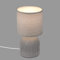 BRILONER - Tischlampe mit Stoffschirm, Kabelschalter, Keramikfuß, Lampe, Nachttischlampe, Tischleuchte, Dekolampe Flur, Bürolampe, Leselampe, Wohnzimmer, Schlafzimmer, 15x28 cm (DxH), Grau