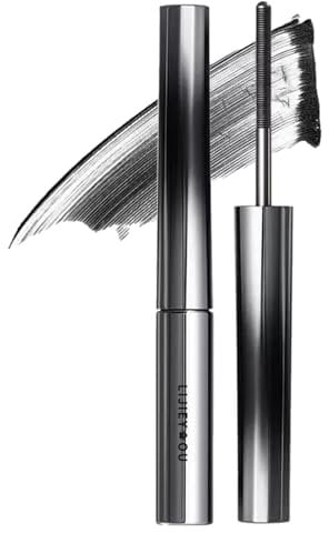 Generisch Facelove Iron Eye Mascara, BüRstenkopf Aus Metallstahl, Wasserfeste Borstenlose Metal Mascara (Schwarz+)