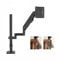 Height - adjustable monitor stand arm Single Monitor Mount, Adjustable Monitor Arm Desk Mount Fits 17-32 inch Screen, Holds 19.8lb, Full Motion Gas Spring Monitor Arm with Mount Wall - mounted monitor