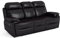 Bostonsofa Orlando Leder Relax Sofa mit Liegefunktion - ergonomisch - bequem - Zero Wall - Komfortables Möbel für das Wohnzimmer mit Relaxfunktion und Fußstütze (‎98x200x104 cm)