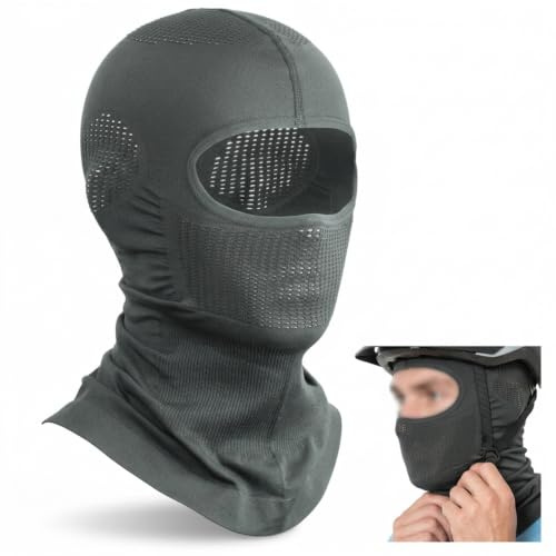 IUSOT Ganzjahres-Outdoor-Sport-Reiten-Gesichtsmaske: Sonnenschutz, Atmungsaktiv, Mortal Kombat, Fahrrad Maske Winter, Grinch Maske, Nacken-Und Gesichtsschutz In Einem Helm-Innenfutter
