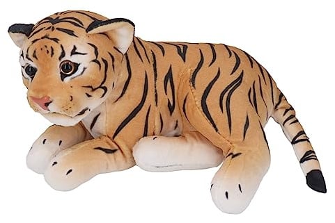RIZGHWOY Niedliche Plüschtiere, Puppe, Bequemes Stofftier, Weiches Futter, Puppenspielzeug für Wohnzimmerdekoration, Tolles für (Tiger)