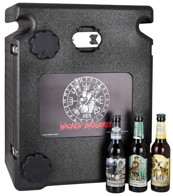 WACKEN BRAUEREI - Bier Adventskalender DELUXE 2025 mit Bierbutler- 24 Flaschen Craft Beer - inkl. Bierkühlbox - Geschenkbox für Weihnachten