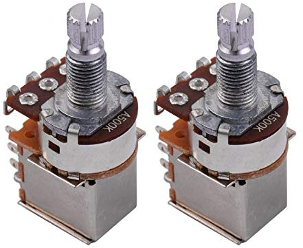 Jeffergarden Push-Pull-Potentiometer für E-Gitarre und Bass, Potentiometer Zur Lautstärkeregelung aus Kupfermaterial, mit Praktischem Rändelschaft für Sanftes und Angenehmes Spielgefühl