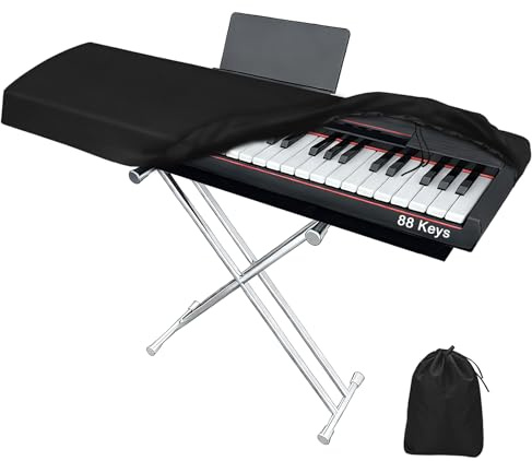 88Keys Piano Keyboard Dust Cover, Digital Electronic Piano Stretchable Protective Keyboard Covers, Must Have Piano Accessories (88 Key)