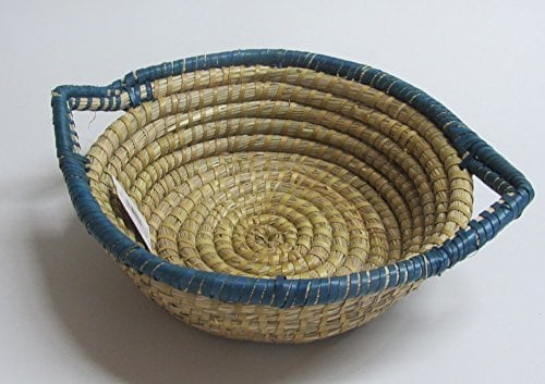 Locker OBSTSCHALE DEKOSCHALE BROTKORB blau Dekokorb Brötchenkorb Brotkörbchen Körbchen Servierkorb Frühstückskorb