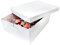 PME CBO908 Extra tief Cupcake Box für 24 Kuchen, 43 x 31 x 14 cm, Weiß