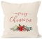 Autiga Kissenbezug Weihnachten Merry Christmas Blumen Weihnachtsstern Christstern Flower Frohe Weihnachten Natur 40cm x 40cm