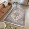 TAPISO Colorado Teppich Wohnzimmer Klassisch Kurzflor Creme Weiss Bunt Floral Medaillon Ornament Muster Traditionell Orientteppich ÖKOTEX 200 x 300 cm