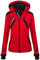 Rock Creek Damen Softshell Jacke Outdoorjacke Windbreaker Übergangs Jacke - Rot - 42/XL