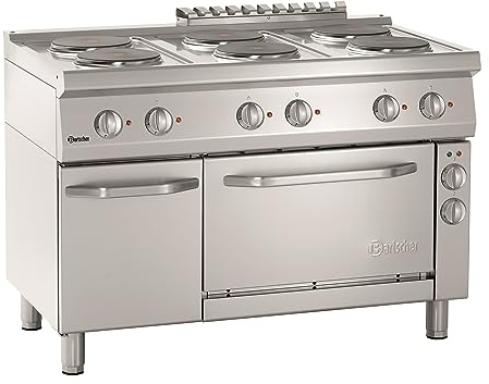 Bartscher Elektroherd 700 rund mit Elektrobackofen und Unterschrank Gastronomiebedarf