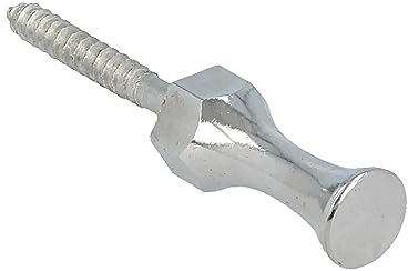 tecuro Handtuchhaken 1-Fach, Messing verchromt - mit Schraube