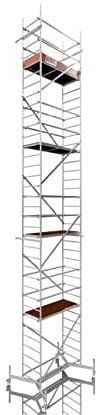 ALTEC Rollfix® 1.0 1000 | 10m AH | Rollen (Ø125mm) | teleskopierbare Traverse | Made in Germany | TÜV | belastbar 200kg/m² | Alu | Norm - DIN EN 1004-1 | Baugerüst | Fahrgerüst