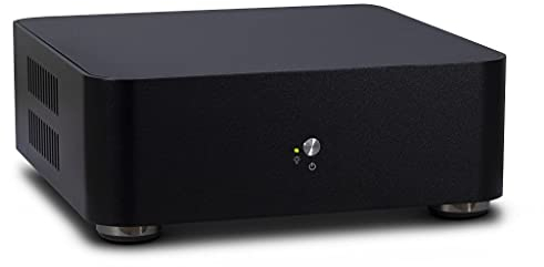 INTER-TECH ITX A60 Black ITX mit 60W PSU 2X Oeffnungen Fuer WLAN-Antenne 2X USB 3.0
