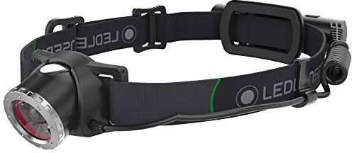 Ledlenser MH10 Rechargeable LED Head Torch, Super Bright 600 Lumens Headlamp, Focusable, USB Charging, Red Rear Back Light, Up to 120 Hours Run Time, Inc Colour Filters for Fishing, Hunting, Camping