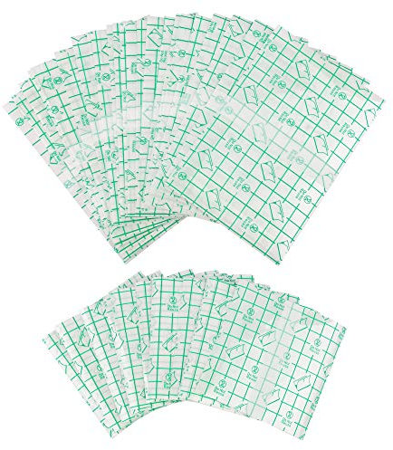 GODLOVEM 20 Pieces 10cmX15cm and 10cmX10cm Waterproof Transparent Adhesive Wound Dressing Fixer Plaster Stretch Fixation Tape Tattoo Aftercare Bandage