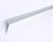 Ortgangblech Ortgangwinkel Ortblech 2 m lang Winkel Dach-Abschluss-Blech Giebelblech Dachrandblech Dach Kantblech Alu Reinweiß weiss RAL 9010 (60 x 125 x 2000mm)