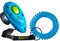 ASCO Premium Finger Clicker mit Spiralarmband für Clickertraining, Hunde Katzen Pferde Profi-Clicker, Hundetraining Klicker blau AC04FS