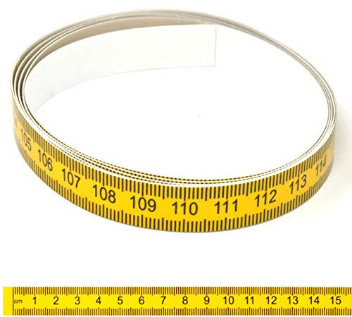 Tape Measure Self-Adhesive Metric Tape Measure 120 cm Scale from Left to Right