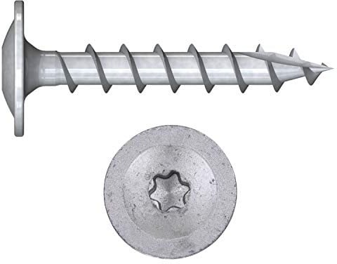 MAXERIO Pfostenschrauben 12er Set (für U-Winkel) TX40; 8,0 x 50