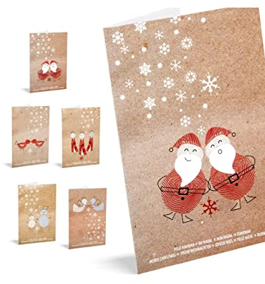 UNICEF Weihnachtskarten, 10 Stück, Kraftpapier
