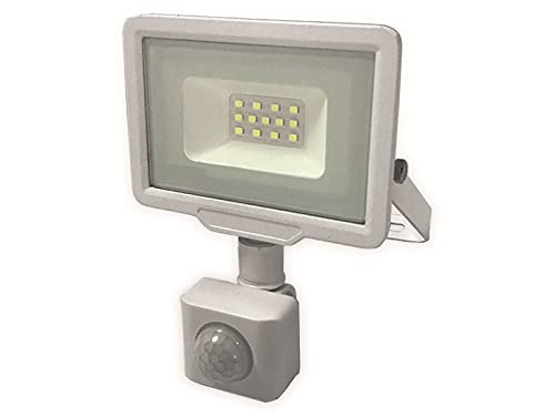 Optonica Projecteur LED Blanc 10W à Détecteur IP65 800lm - Blanc Chaud 2700K