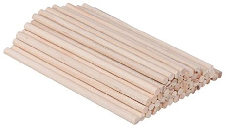 BESPORTBLE Holzstab Halbrund Glücksstäbe 3cm Halbkreis Holzstab Packung mit 100 H?lzernen Kiefernstangen Dübelstangen für von Holzhandwerken Wood Dowel Rods Maker 50cm Sticks, 0/6 Glücksstäbe 3cm