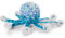 NICI Kuscheltier Oktopus 28cm in modischem Polygondruck & Strukturiertem Plüschmaterial – Oktopus Plüschtier für Mädchen, Jungen & Babys – Flauschiges Stofftier zum Kuscheln & Spielen, blau/türkis