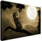 Estika Leinwand bilder - Eule im Mondlicht in Sepia - 60x40 cm, 1 teilige kunstdruck - Wandbilder wohnzimmer, schlafzimmer, Moderne wanddeko, Bild auf leinwand - bilder - 2182A_1E