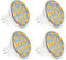 ShuoHui MR11 GU4 LED 3W Warmweiß 3000K, 120 Grad, 350LM, MR11 30W Halogen Ersatz, AC DC 12V-24V LED Einbaustrahler GU4 MR11 Warmweiss für Deckenleuchte, Nicht Dimmbar (4)