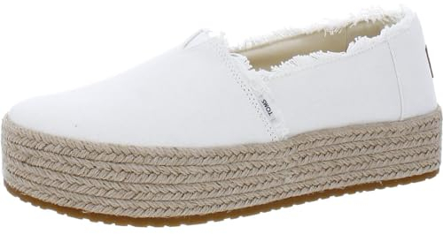 Toms Damen Valencia Plattform, Weiss Opulenter Garten, 38 EU