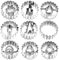 9 Stücke Ausstechform Ostern Set, Osterhasen Ausstecher Ausstechform Osterhase Osterplätzchen Ausstecher Keksausstecher Ostern Osterkekse Plätzchenausstecher Cookie Cutters für Backen Kindern