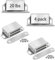 Onarway Magnetischer Türschnapper, 4 Stück, 9 kg Stärke, Edelstahl, Chrom, Schrankriegel für Badezimmer, Küche, Schiebetür, Fenster, Schrank