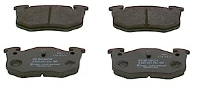 Bosch BP2614 Bremsbeläge, ECE-R90-Zertifizierung, 1 Satz mit 4 Bremsbelägen
