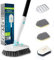 3-In-1 Shower Cleaning Brush with 51'' Long Handle, Fixable Bathroom Cleaning Brush, Long Handled Scrubbing Brush for Bathroom Tile, Adjustable Bathroom Cleaning Products by MAYKI