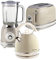 Ariete ARPK25 Retro Style Dome Kettle, 2 Slice Toaster & Jug Blender Set, Vintage Design, Cream