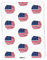 5 x A1 'Usa Flagge' Geschenkverpackung/Papierrolle (GI00004004)