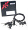 Hängende Aufhängung Befestigung Edelstahl Decke Drahtseil Seilaufhängung 2m x 1,5mm für LED Hängeleuchte Pendelleuchte Panel Lampe Befestigung (4 Stück Schwarz)