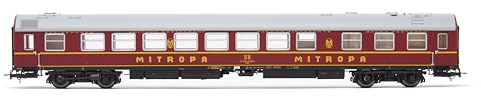 DR Passagierwagen OSShD Typ B „Tourex“, 4 Stück, 2 x WLAB, 1 WLABD, 1 x WR, rot lackiert, Epoche IV, Verschieden
