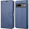 OCASE Coque Google Pixel 8 Antichoc TPU Housse Cuir PU Portefeuille Etui [RFID Blocage] [Fentes pour Cartes] [Béquille] (6,3 Pouces) - Bleu