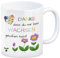 Danke dass du mir beim Wachsen geholfen hast Kaffeebecher eine bunte Tasse für Erzieher Kaffeebecher Danke Erzieherin Kaffeetasse Blumen Motiv Kindergarten Verabschiedung mit