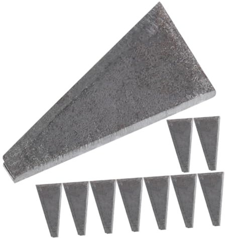 HOMSFOU 10 Pièces Coin Triangulaire Coin Pour Haches En Métal Coin De Marteau De Forgeron Coin De Manche De Hachette Manche De En Bois En Fer Acier à Haute Teneur En Carbone