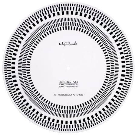 sdroceRyaM - Disque stroboscopique pour stroboscope LP, tests Teppichts, détection de vitesse de rotation, disques d'étalonnage LP pour tourne-disques