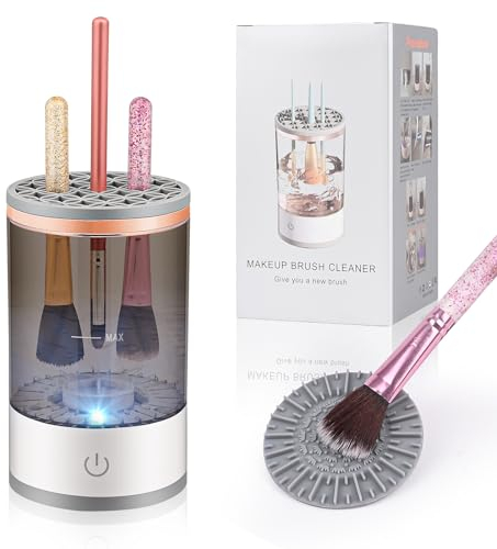 Make Up Pinselreiniger, Comius Sharp Automatisch Rotierender Kosmetikpinselreiniger, Aautomatisch Rotierender Make-Uup-Pinselreiniger für alle Größen