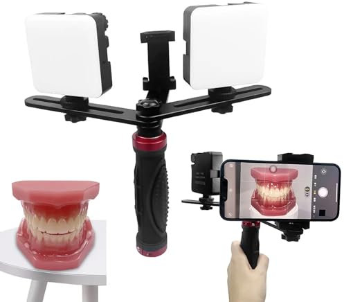 FXNFXLA Dental Photography Aid Kit, LED Oral Filling Light with Tripod, Dental Intraoral Photography Fill Light, For Home, Salon, Hospital